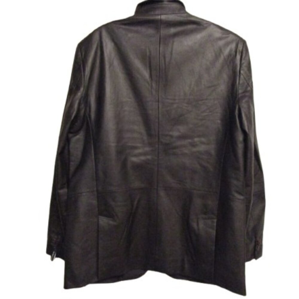 Marciano by Guess New Black Leather Blazer Size M / 52 - Picture 2 of 6